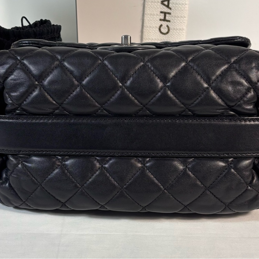 13K Chanel SMOO Cc Quilted Flap Black Lamb - Picture 11 of 16